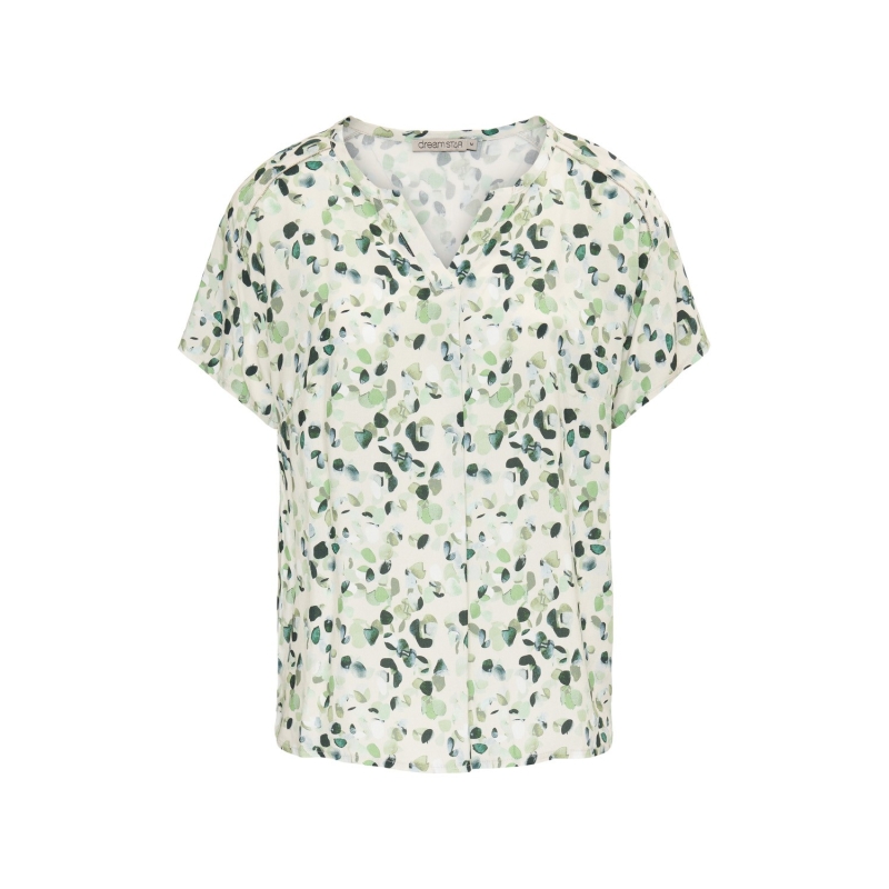 Shirt Yentel Khaki Groen Mix