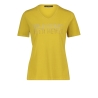 Shirt Golden Olive Uni Tekst Strass