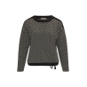 Sweater Bravour Zwart Beige Zigzag