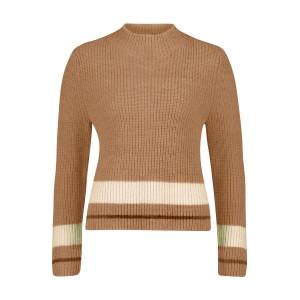 Mode Sweaters Grof gebreide truien Zara Knit Grof gebreide trui bruin kabel steek casual uitstraling 