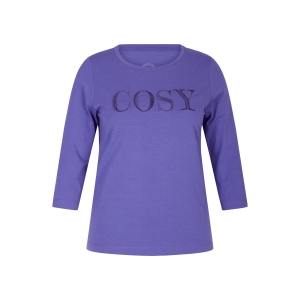 Shirt Violett Uni Cosy
